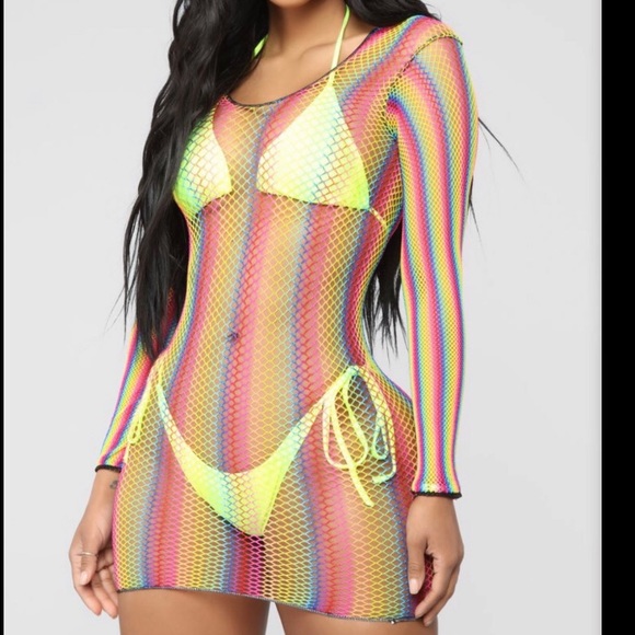 Swim Suit Cover Up Dress - Picture 2 of 2